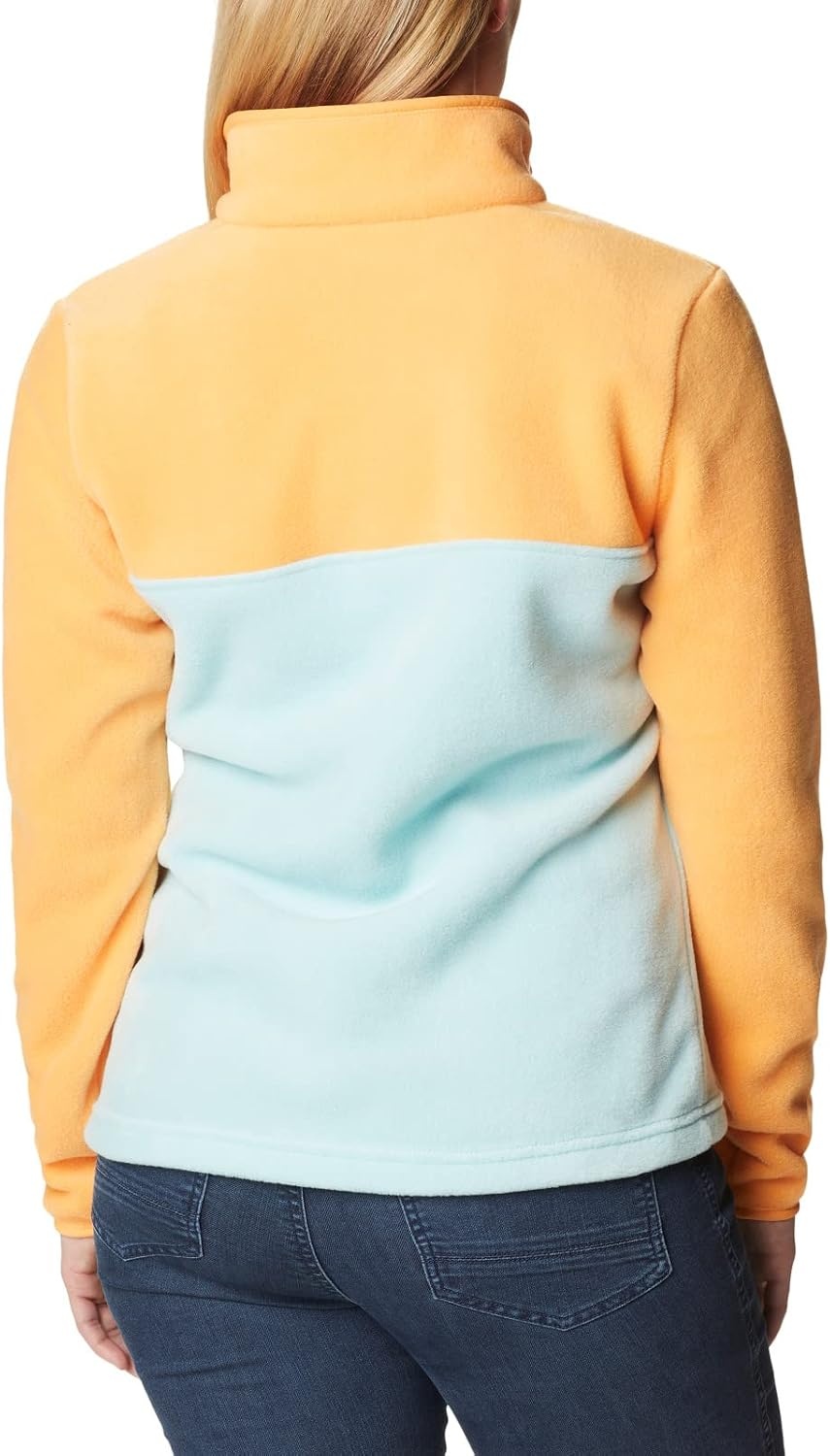 image:imageColumbia Benton Springs 12 Snap Pull Over II Fleece Pullover fr DamenAqua Haze Sunset Peach Dusty Pink