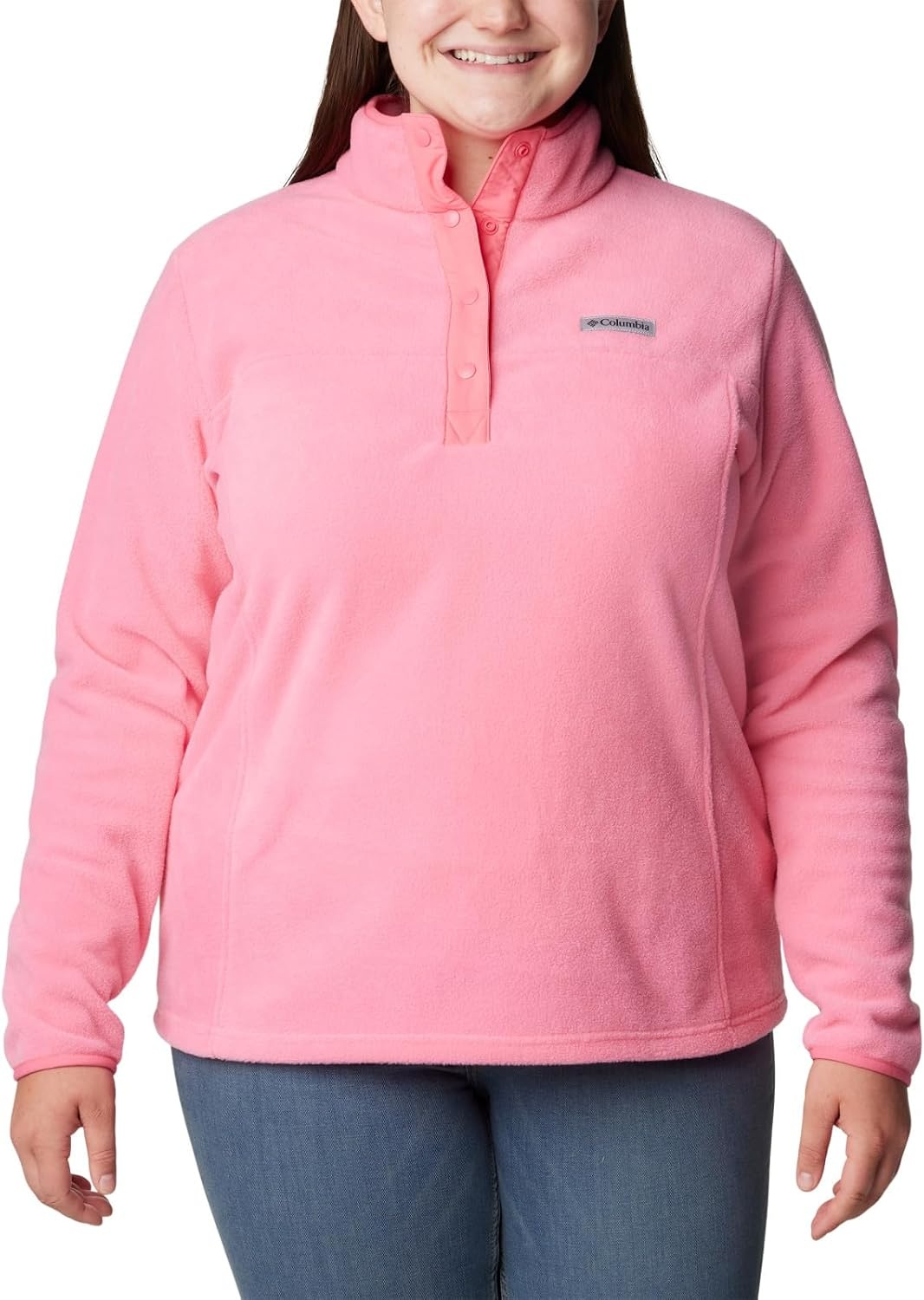 image:imageColumbia Benton Springs 12 Snap Pull Over II Fleece Pullover fr DamenCamellia Rose