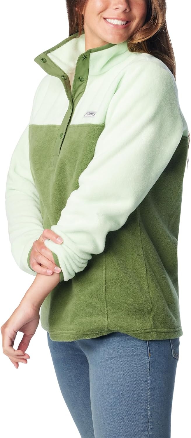 image:imageColumbia Benton Springs 12 Snap Pull Over II Fleece Pullover fr DamenCanteenSage Leaf