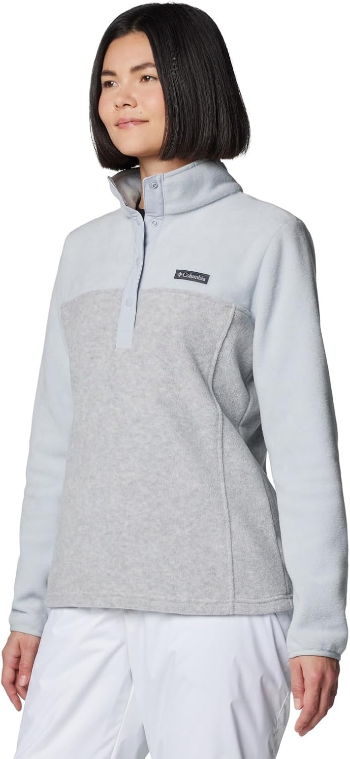 image:imageColumbia Benton Springs 12 Snap Pull Over II Fleece Pullover fr DamenCirrus Grey Heather