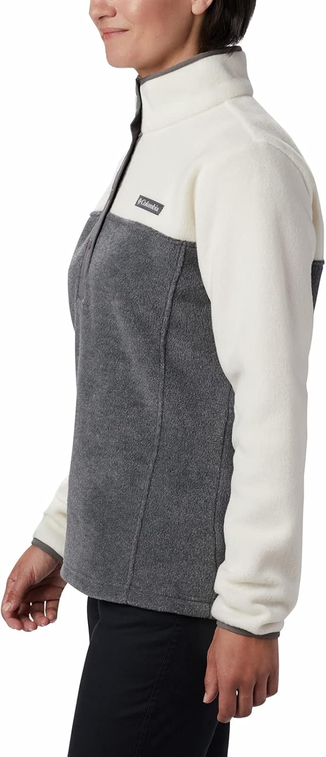 image:imageColumbia Benton Springs 12 Snap Pull Over II Fleece Pullover fr DamenCity Grey Heather Chalk