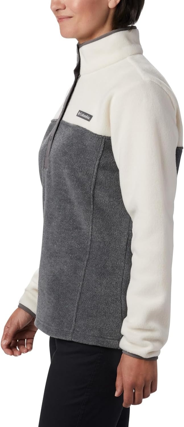 image:imageColumbia Benton Springs 12 Snap Pull Over II Fleece Pullover fr DamenCity Grey HeatherChalk