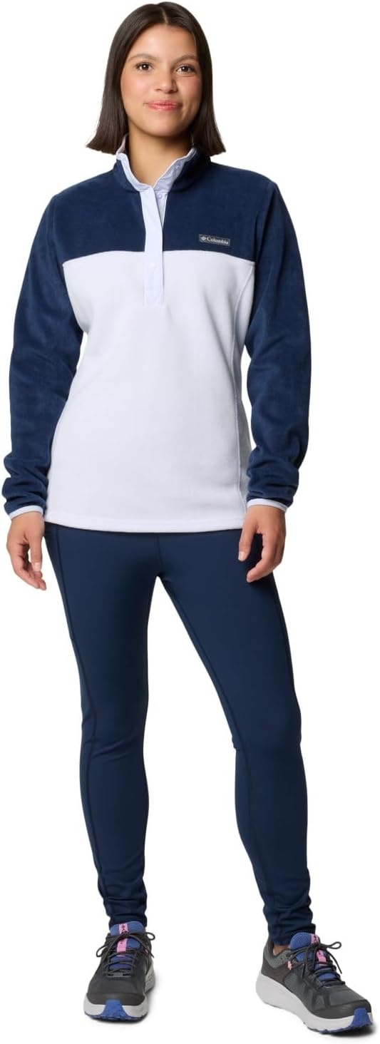 image:imageColumbia Benton Springs 12 Snap Pull Over II Fleece Pullover fr DamenCollegiate NavySnowdrift