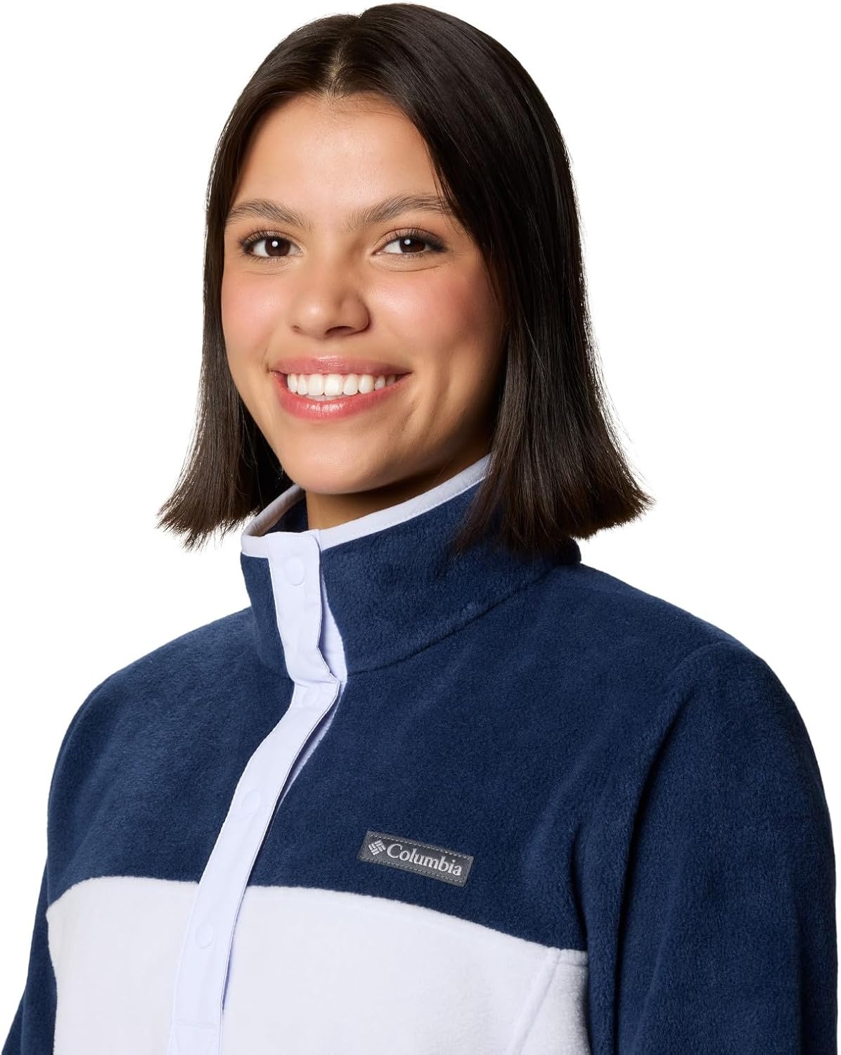 image:imageColumbia Benton Springs 12 Snap Pull Over II Fleece Pullover fr DamenCollegiate NavySnowdrift