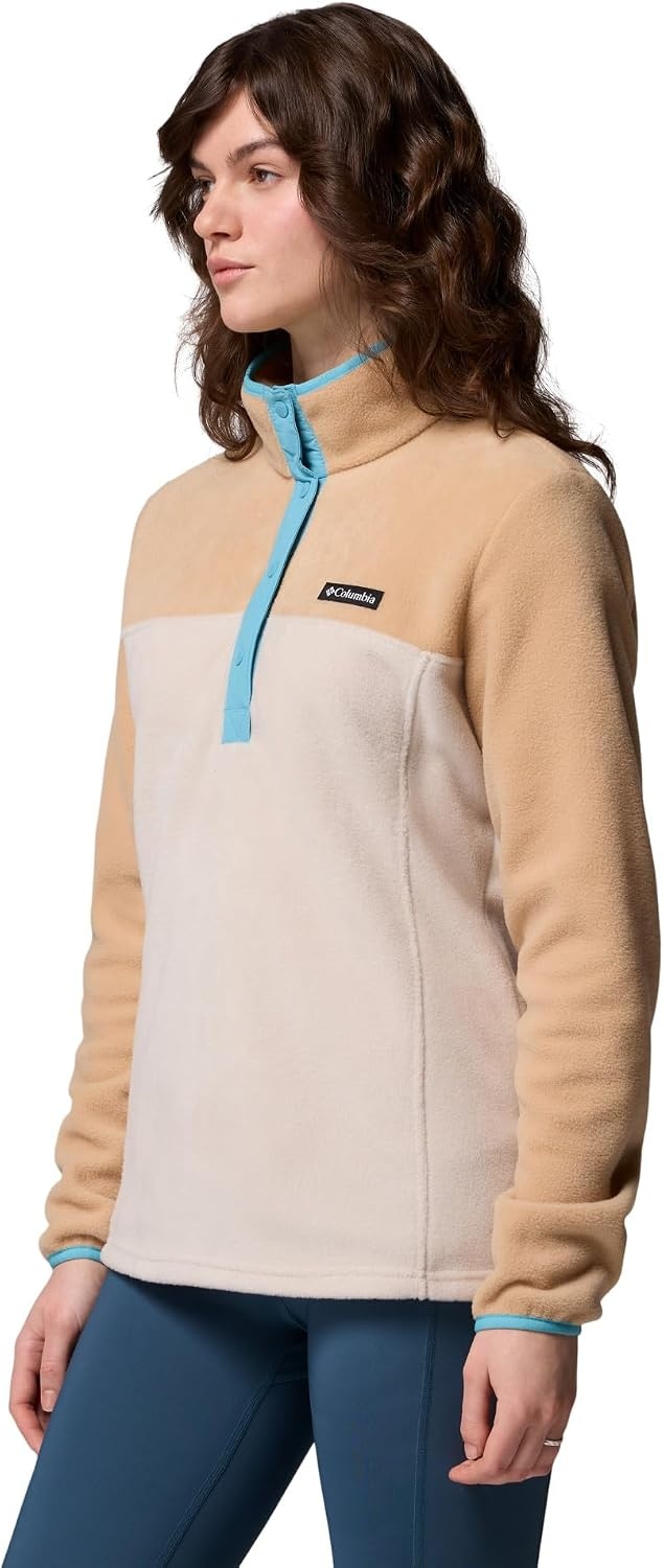image:imageColumbia Benton Springs 12 Snap Pull Over II Fleece Pullover fr DamenDark StoneKanuVintage Blue