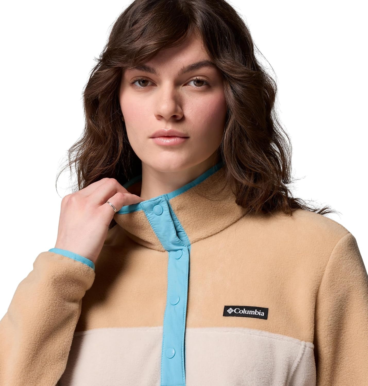 image:imageColumbia Benton Springs 12 Snap Pull Over II Fleece Pullover fr DamenDark StoneKanuVintage Blue