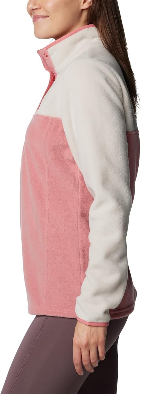 image:imageColumbia Benton Springs 12 Snap Pull Over II Fleece Pullover fr DamenDark StonePink Agave