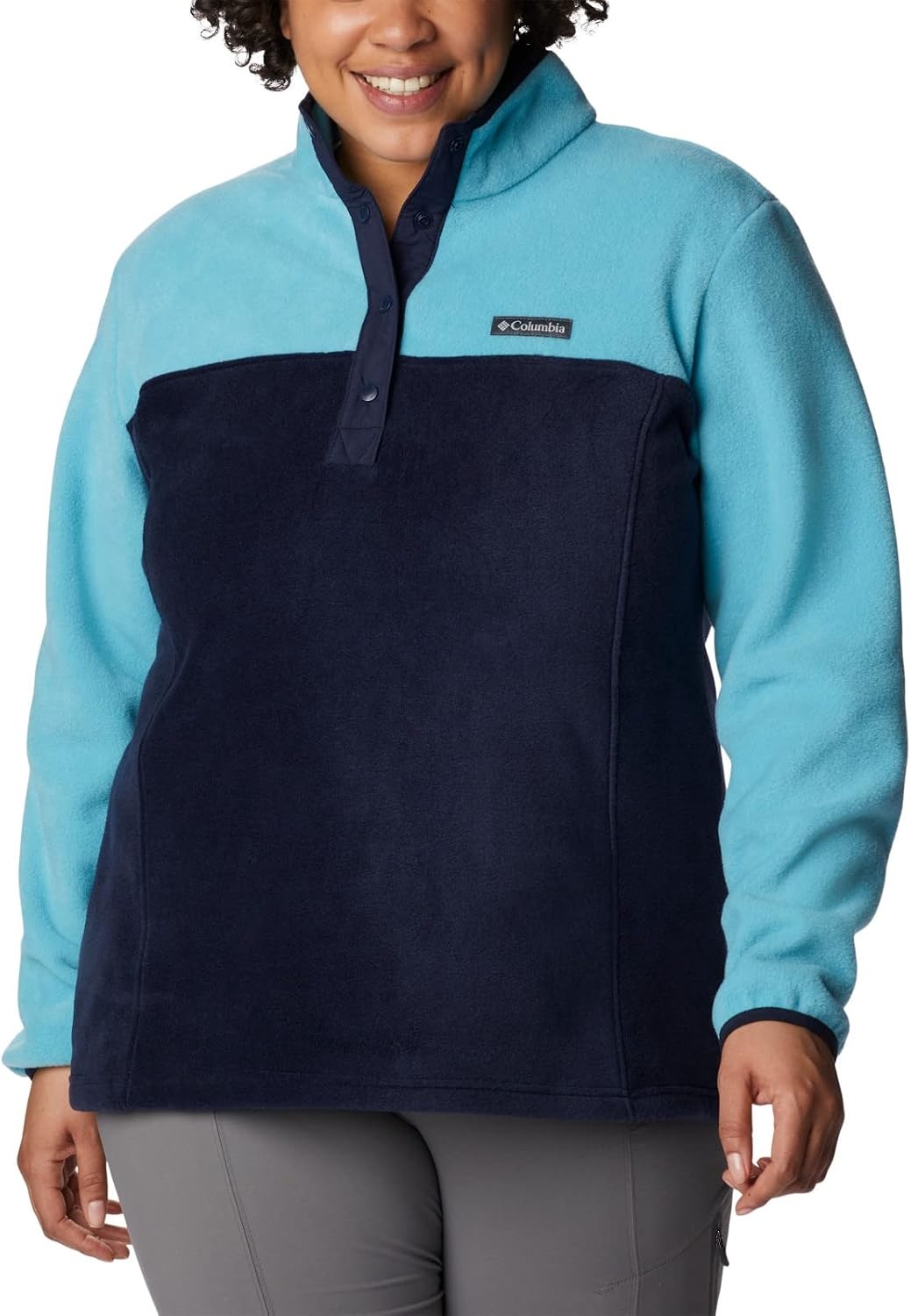 image:imageColumbia Benton Springs 12 Snap Pull Over II Fleece Pullover fr DamenDunkle NachtaktivMeereswelle