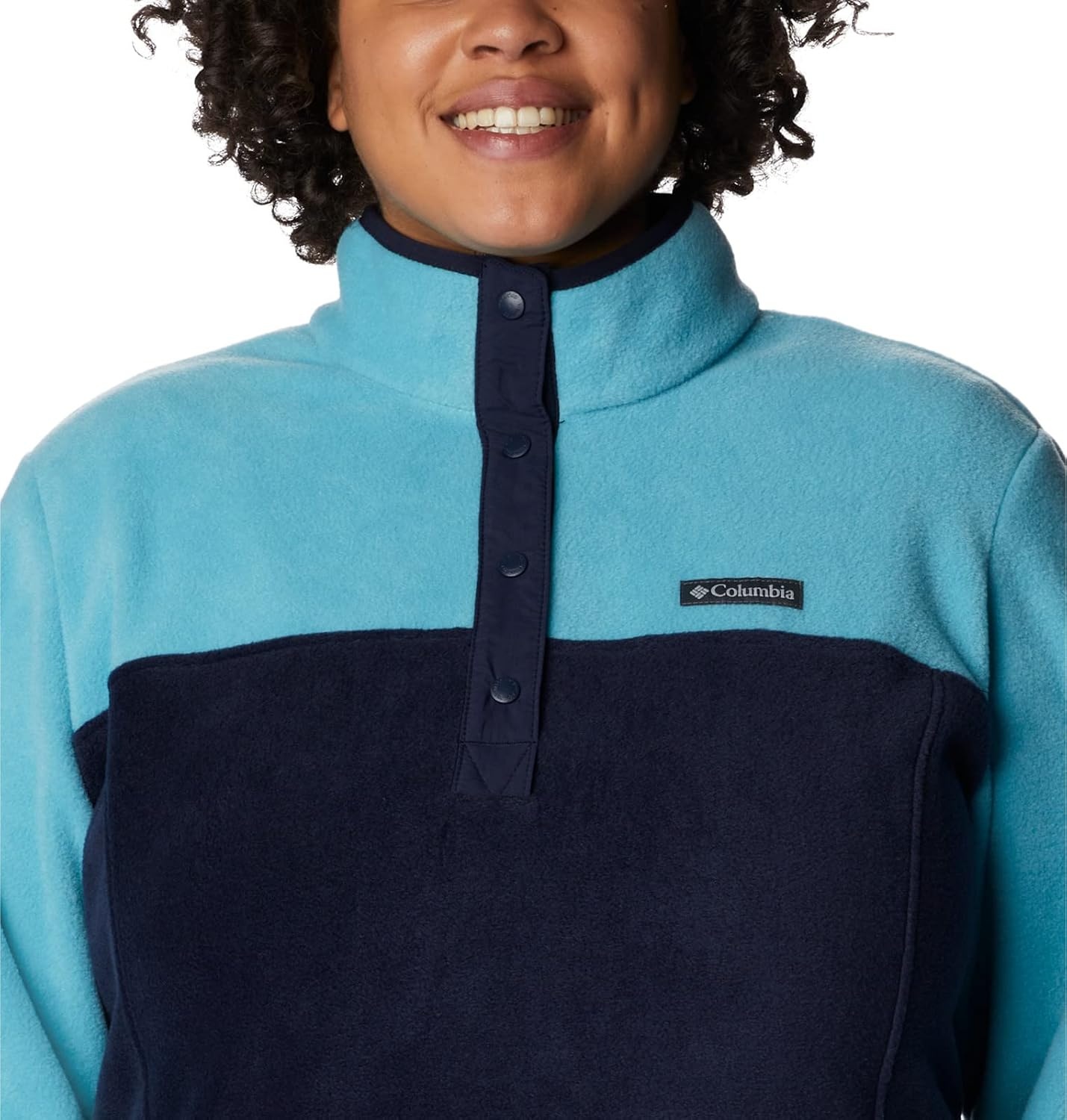image:imageColumbia Benton Springs 12 Snap Pull Over II Fleece Pullover fr DamenDunkle NachtaktivMeereswelle