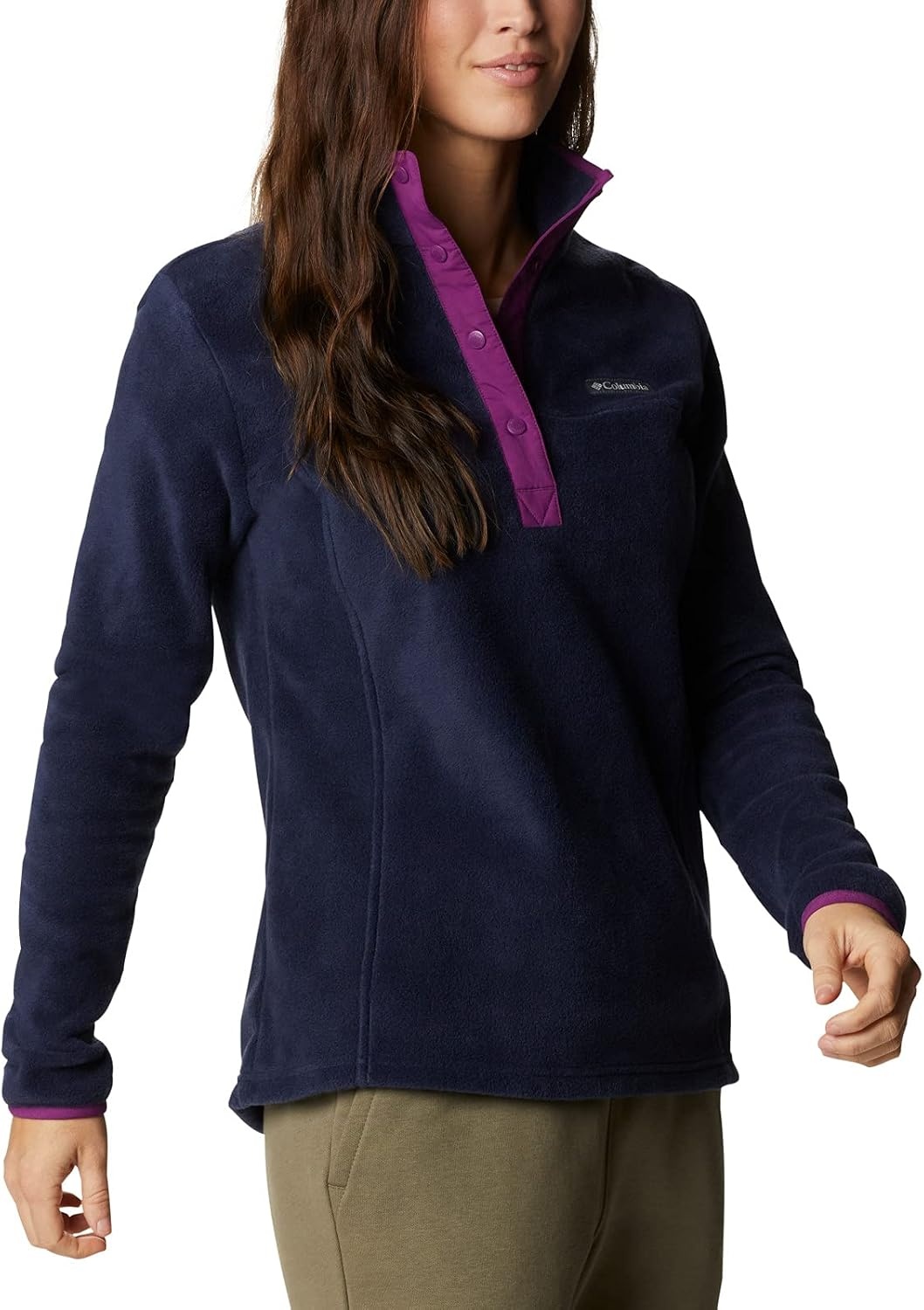 image:imageColumbia Benton Springs 12 Snap Pull Over II Fleece Pullover fr DamenDunkles NachtaktivPflaume