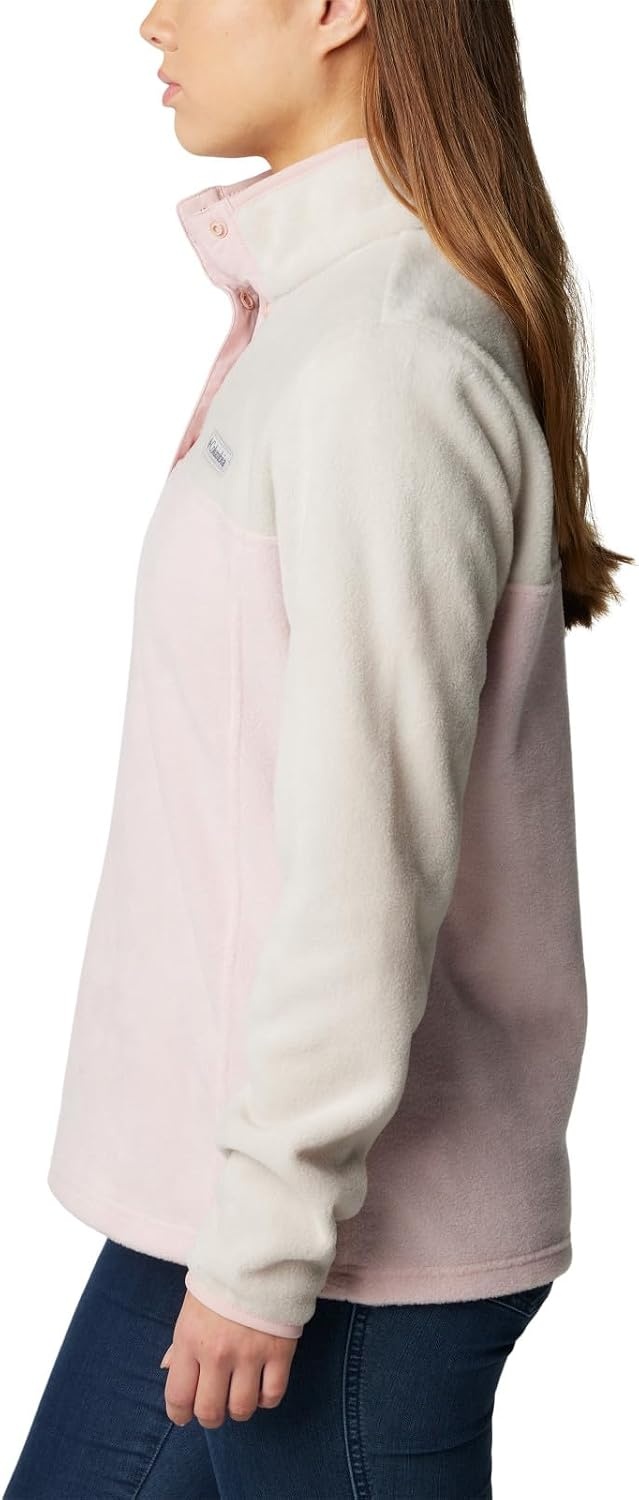 image:imageColumbia Benton Springs 12 Snap Pull Over II Fleece Pullover fr DamenDusty PinkDark StoneDusty Pink