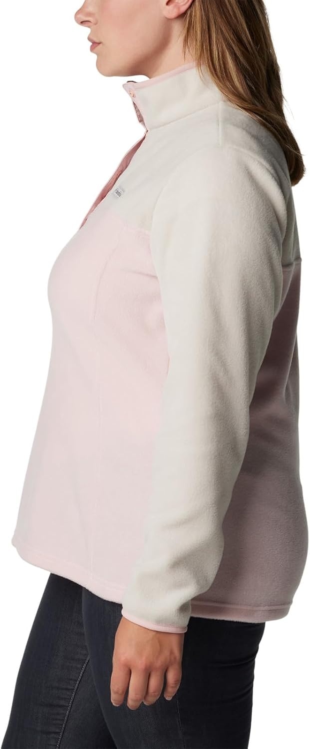 image:imageColumbia Benton Springs 12 Snap Pull Over II Fleece Pullover fr DamenDusty PinkDark StoneDusty Pink