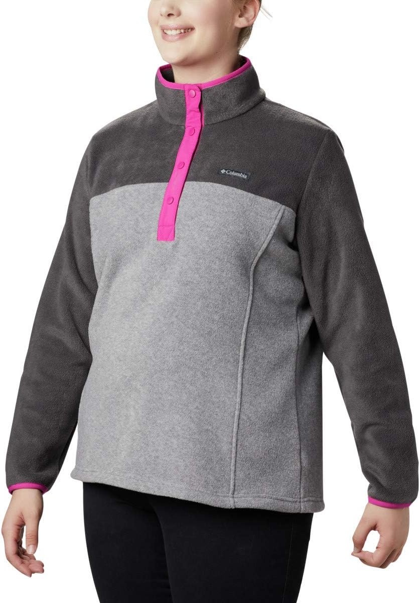 image:imageColumbia Benton Springs 12 Snap Pull Over II Fleece Pullover fr DamenHellgrau HeatherHai