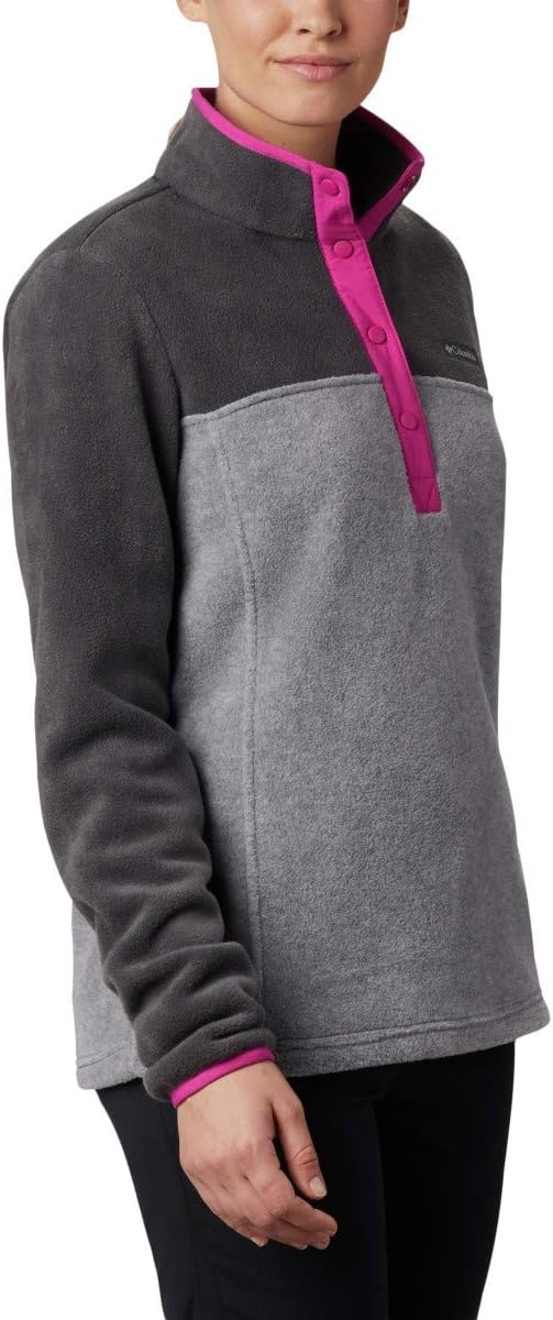 image:imageColumbia Benton Springs 12 Snap Pull Over II Fleece Pullover fr DamenHellgrau HeatherHai