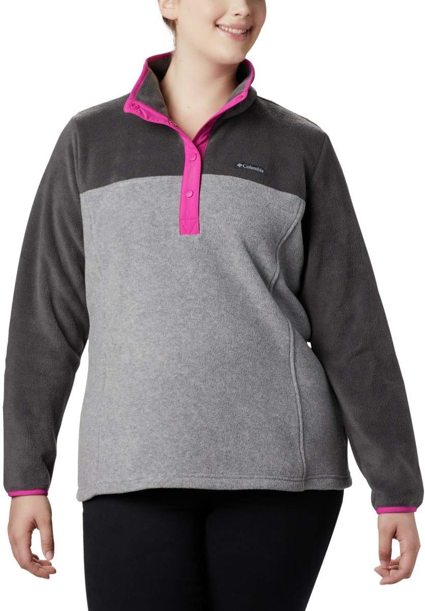 image:imageColumbia Benton Springs 12 Snap Pull Over II Fleece Pullover fr DamenHellgrau HeatherHai