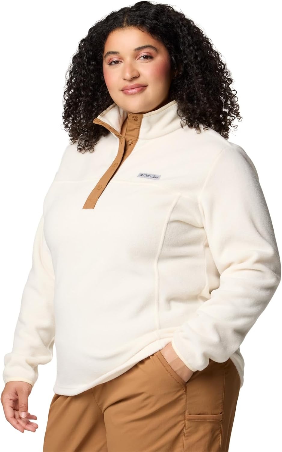 image:imageColumbia Benton Springs 12 Snap Pull Over II Fleece Pullover fr DamenKreideKamelbraun