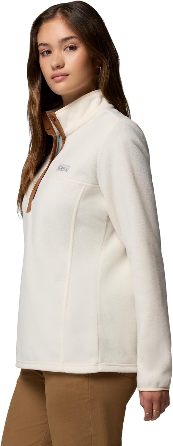 image:imageColumbia Benton Springs 12 Snap Pull Over II Fleece Pullover fr DamenKreideKamelbraun