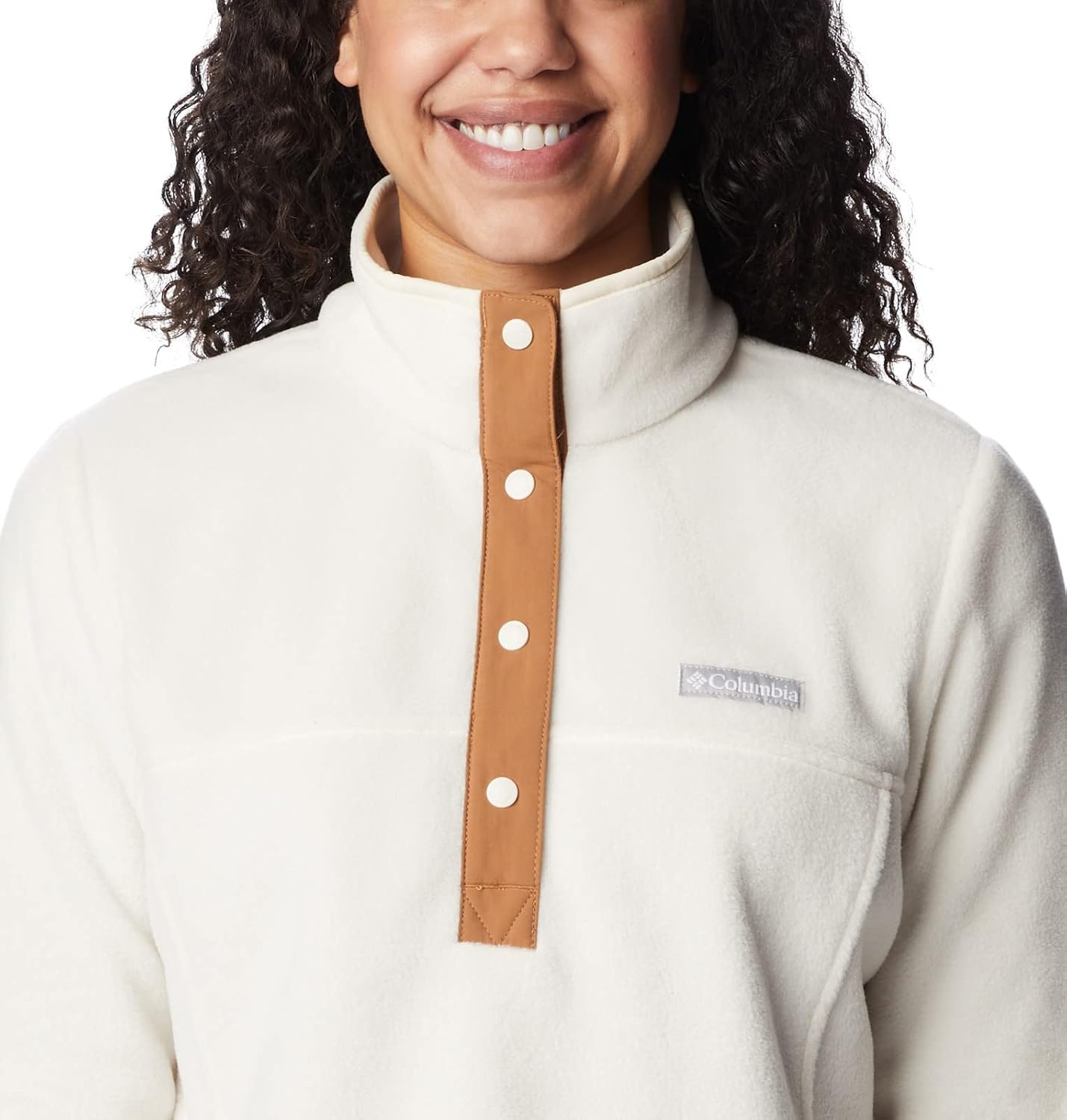 image:imageColumbia Benton Springs 12 Snap Pull Over II Fleece Pullover fr DamenKreideKreideKamelbraun