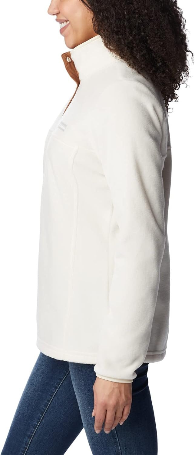 image:imageColumbia Benton Springs 12 Snap Pull Over II Fleece Pullover fr DamenKreideKreideKamelbraun