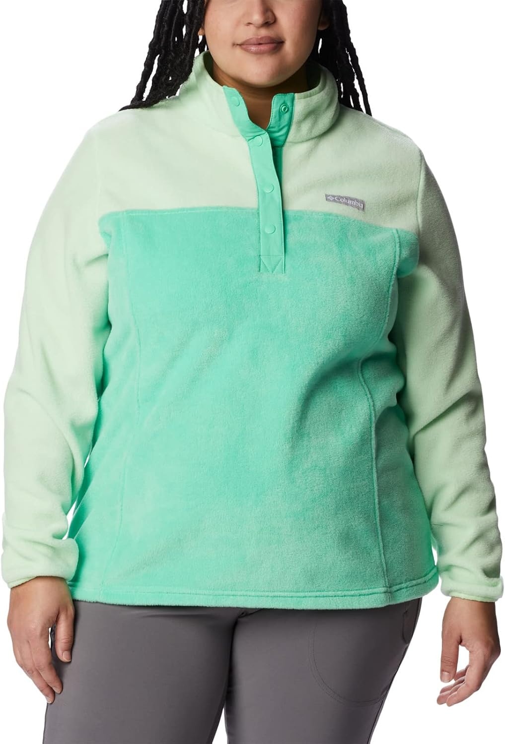 image:imageColumbia Benton Springs 12 Snap Pull Over II Fleece Pullover fr DamenLight JadeKey West
