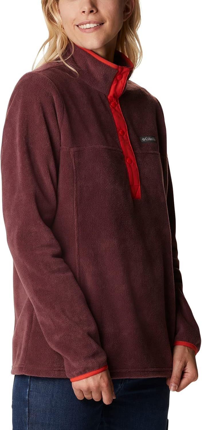 image:imageColumbia Benton Springs 12 Snap Pull Over II Fleece Pullover fr DamenMalbecBold Orange