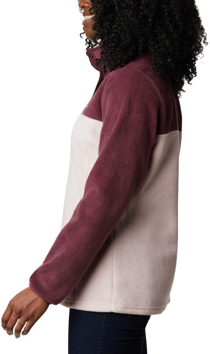 image:imageColumbia Benton Springs 12 Snap Pull Over II Fleece Pullover fr DamenMalbecMineral Pink