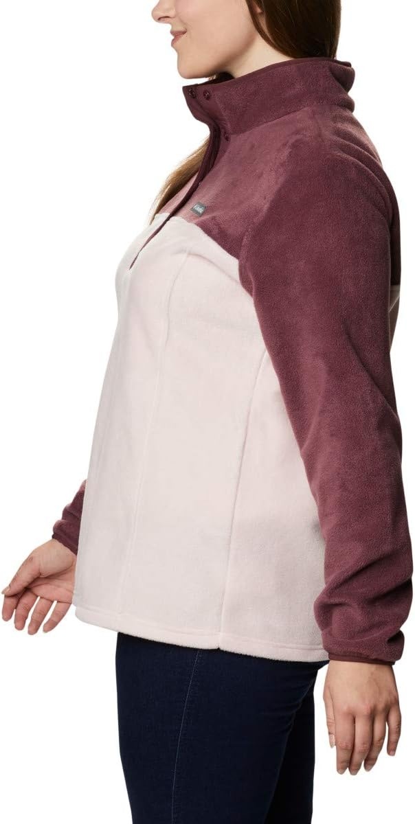 image:imageColumbia Benton Springs 12 Snap Pull Over II Fleece Pullover fr DamenMalbecMineral Pink