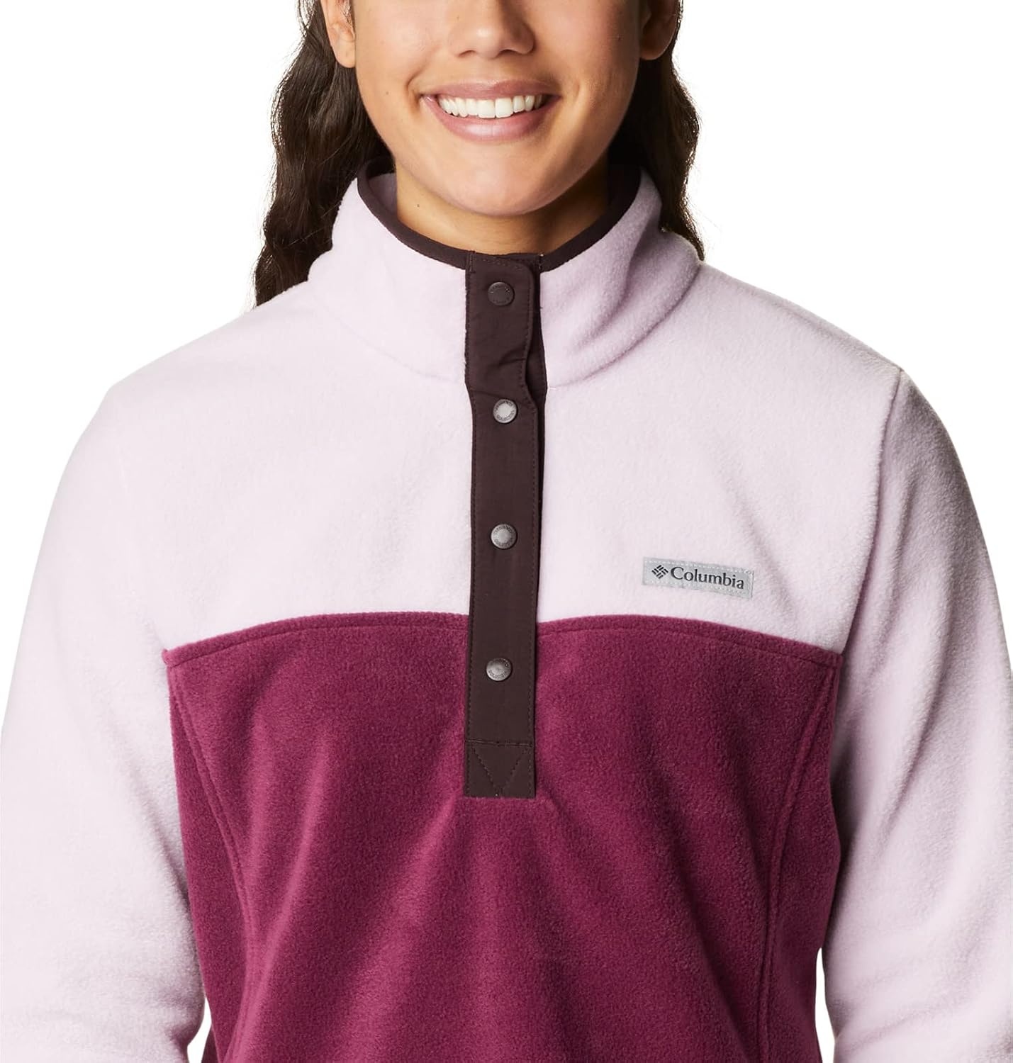 image:imageColumbia Benton Springs 12 Snap Pull Over II Fleece Pullover fr DamenMarionberryAura