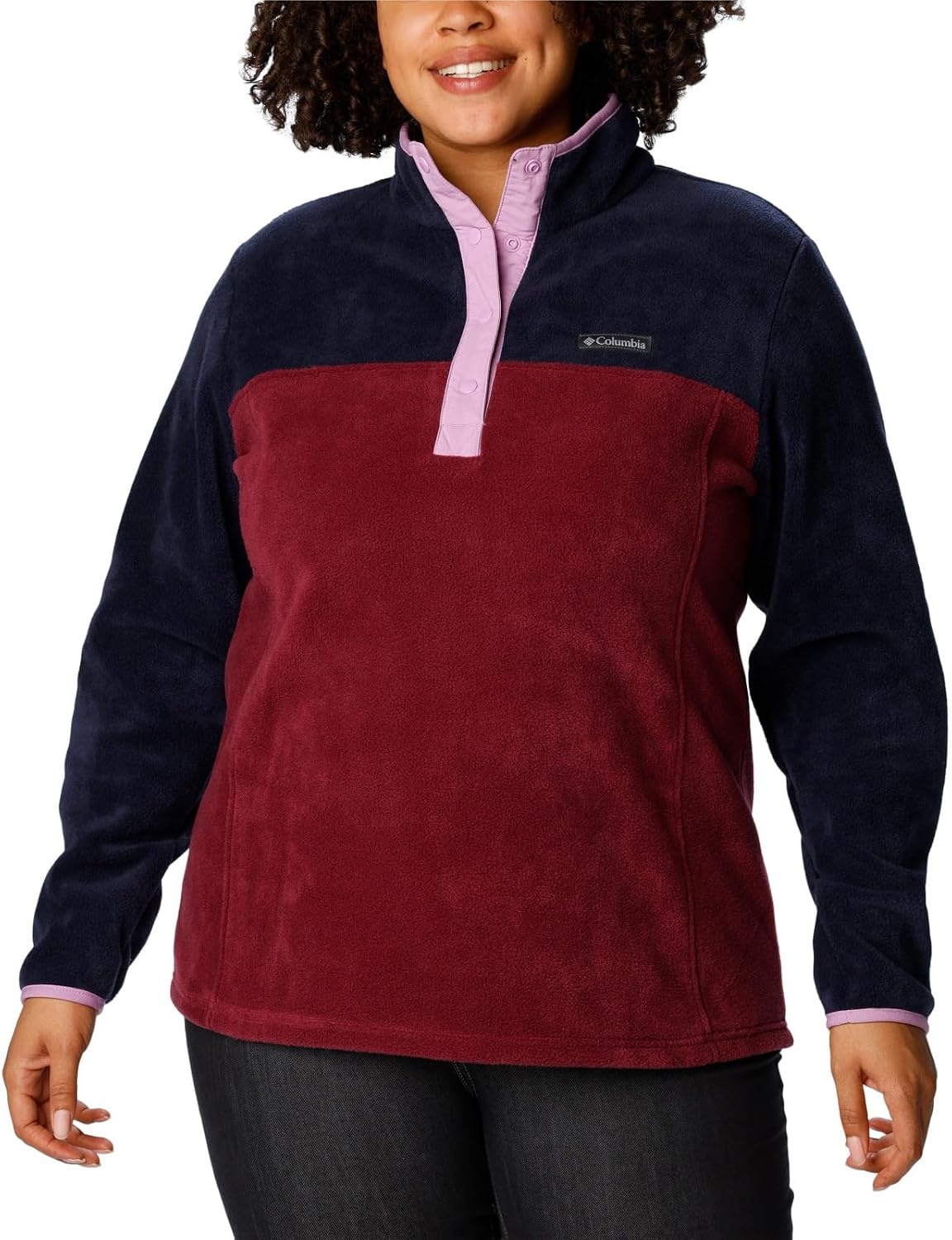 image:imageColumbia Benton Springs 12 Snap Pull Over II Fleece Pullover fr DamenMarionberryDark NocturalGumdrop