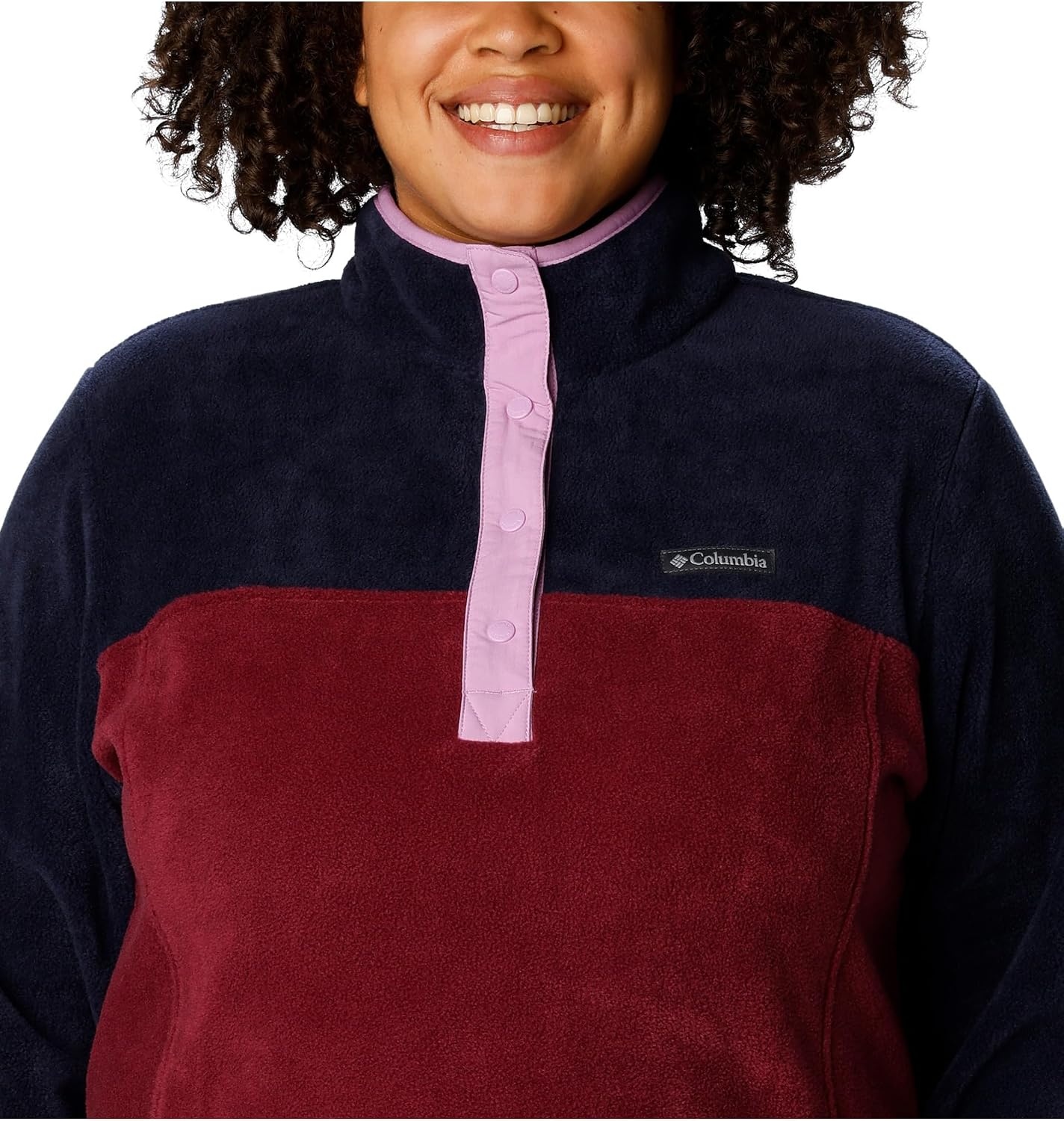 image:imageColumbia Benton Springs 12 Snap Pull Over II Fleece Pullover fr DamenMarionberryDark NocturalGumdrop