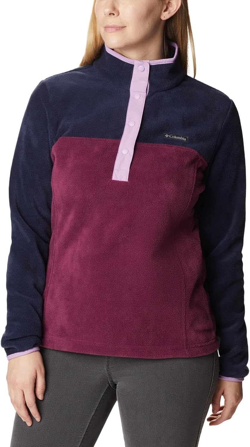 image:imageColumbia Benton Springs 12 Snap Pull Over II Fleece Pullover fr DamenMarionberryDark NocturalGumdrop
