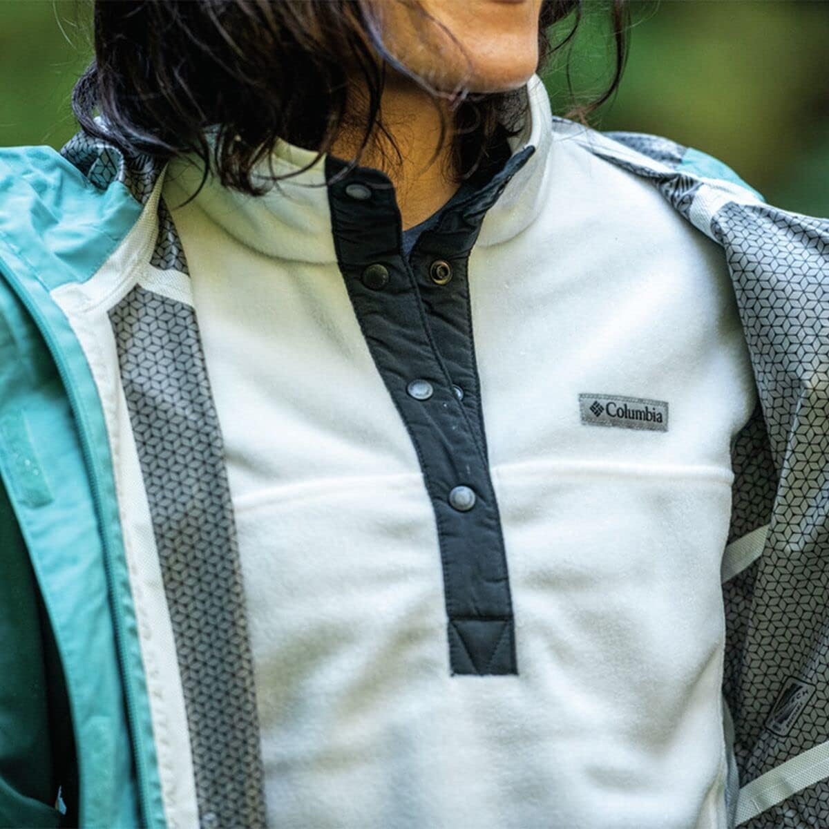 image:imageColumbia Benton Springs 12 Snap Pull Over II Fleece Pullover fr DamenMeersalz Schwarz