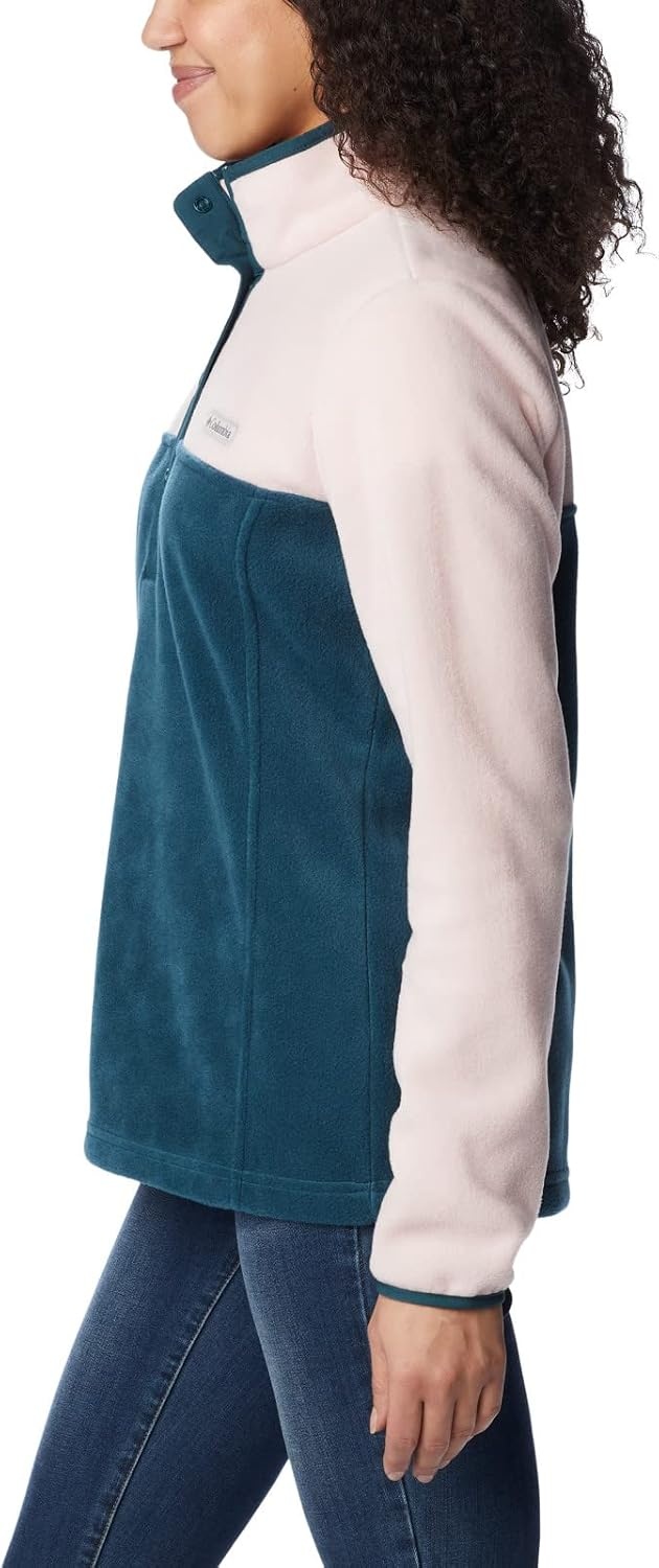 image:imageColumbia Benton Springs 12 Snap Pull Over II Fleece Pullover fr DamenNight WaveDusty PinkNight Wave