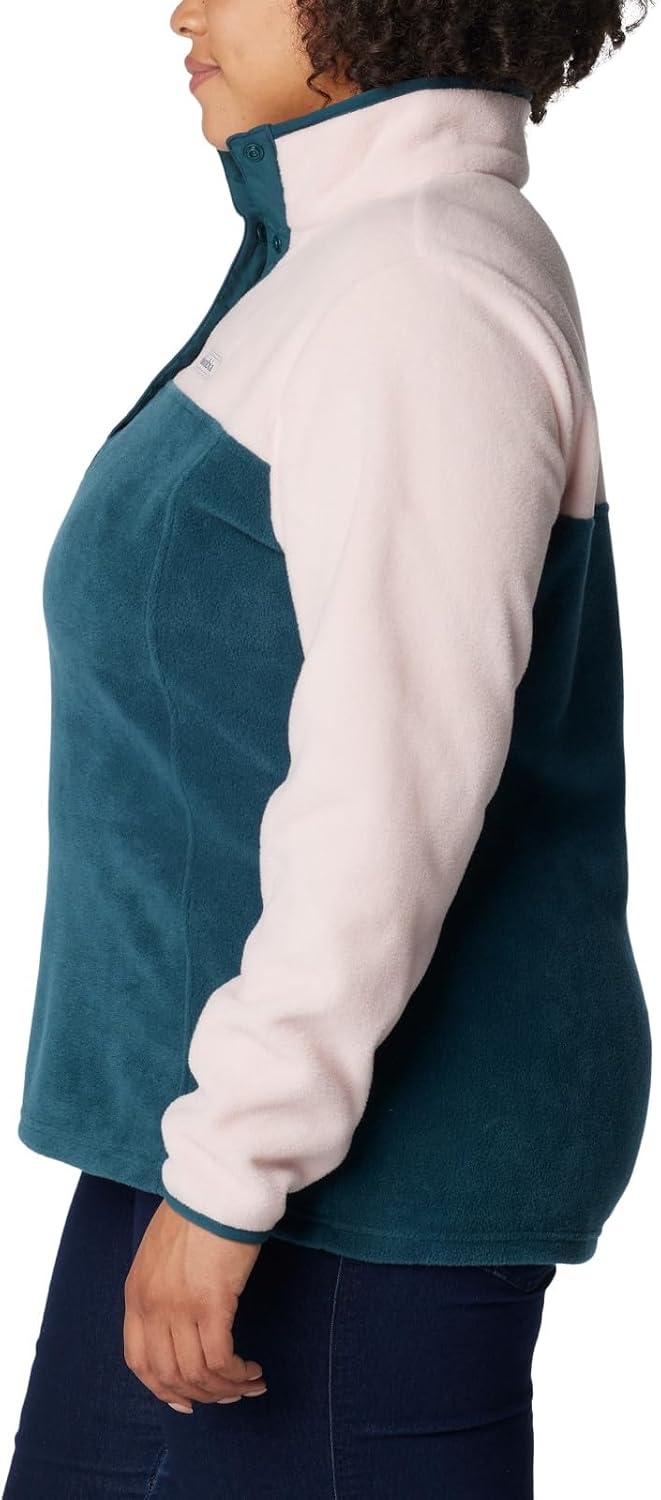 image:imageColumbia Benton Springs 12 Snap Pull Over II Fleece Pullover fr DamenNight WaveDusty PinkNight Wave