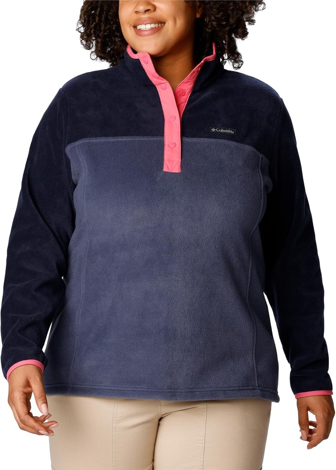 image:imageColumbia Benton Springs 12 Snap Pull Over II Fleece Pullover fr DamenNocturnalDark NocturnalCamellia Rose