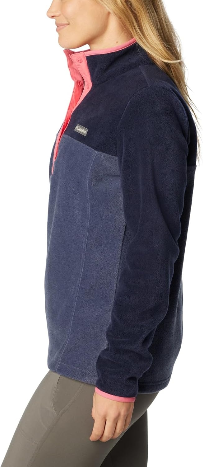 image:imageColumbia Benton Springs 12 Snap Pull Over II Fleece Pullover fr DamenNocturnalDark NocturnalCamellia Rose