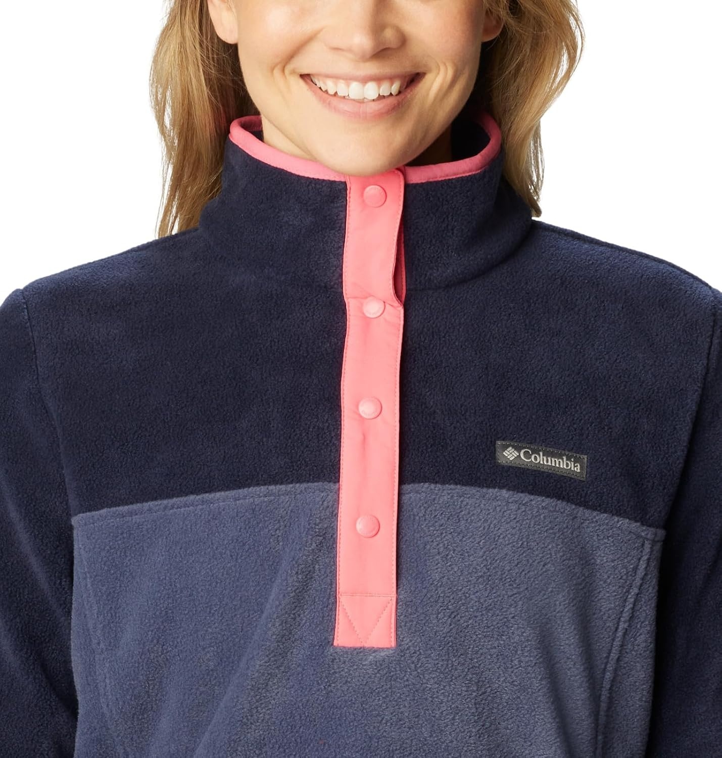 image:imageColumbia Benton Springs 12 Snap Pull Over II Fleece Pullover fr DamenNocturnalDark NocturnalCamellia Rose