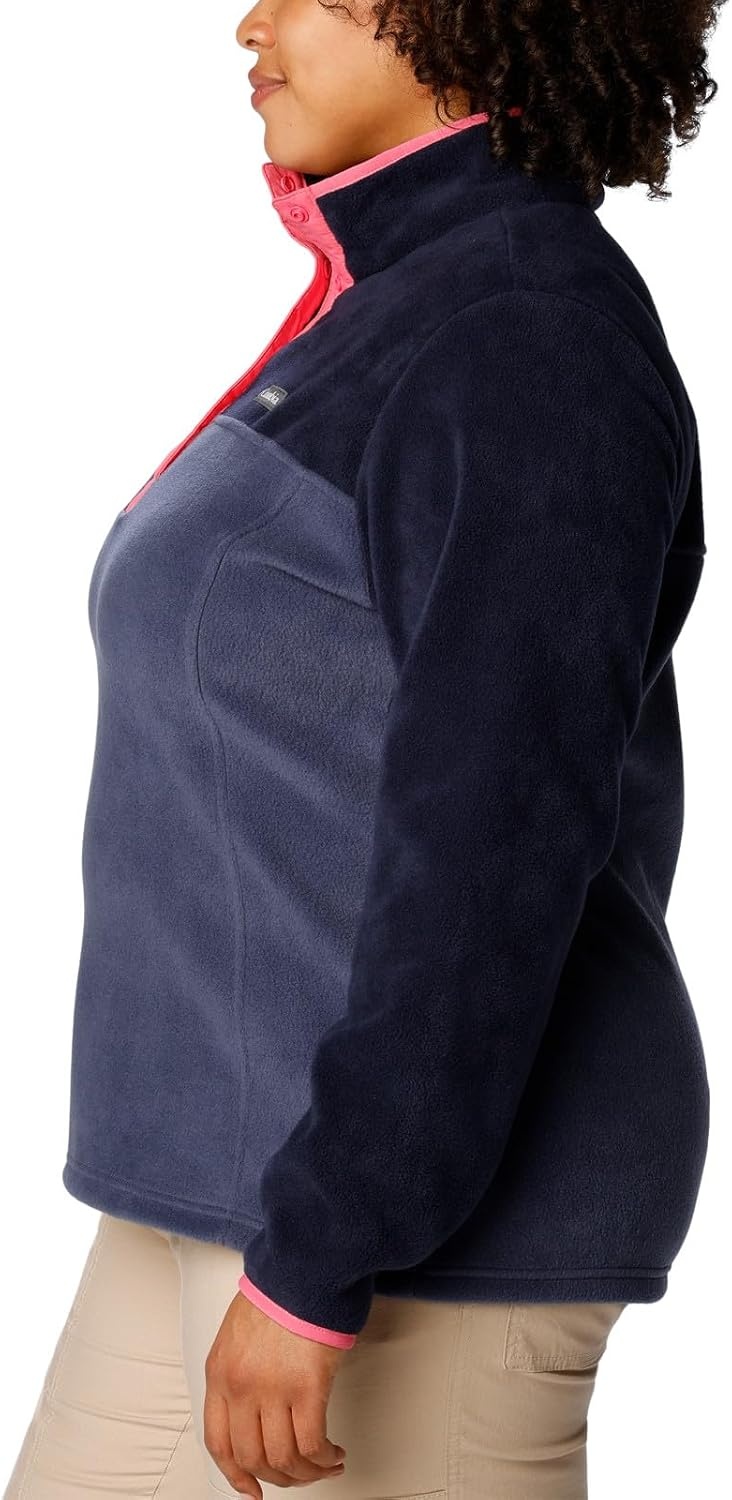 image:imageColumbia Benton Springs 12 Snap Pull Over II Fleece Pullover fr DamenNocturnalDark NocturnalCamellia Rose