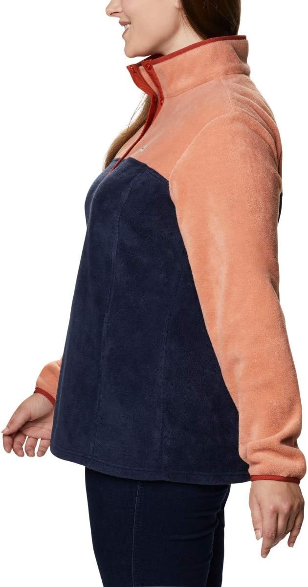 image:imageColumbia Benton Springs 12 Snap Pull Over II Fleece Pullover fr DamenNova PinkDark Nocturnal
