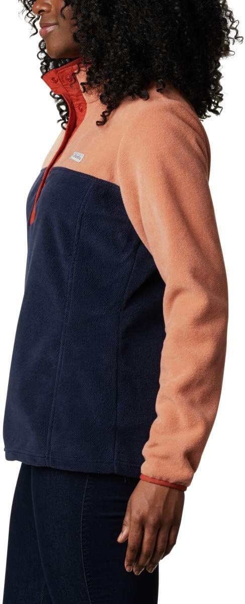image:imageColumbia Benton Springs 12 Snap Pull Over II Fleece Pullover fr DamenNova PinkDark Nocturnal
