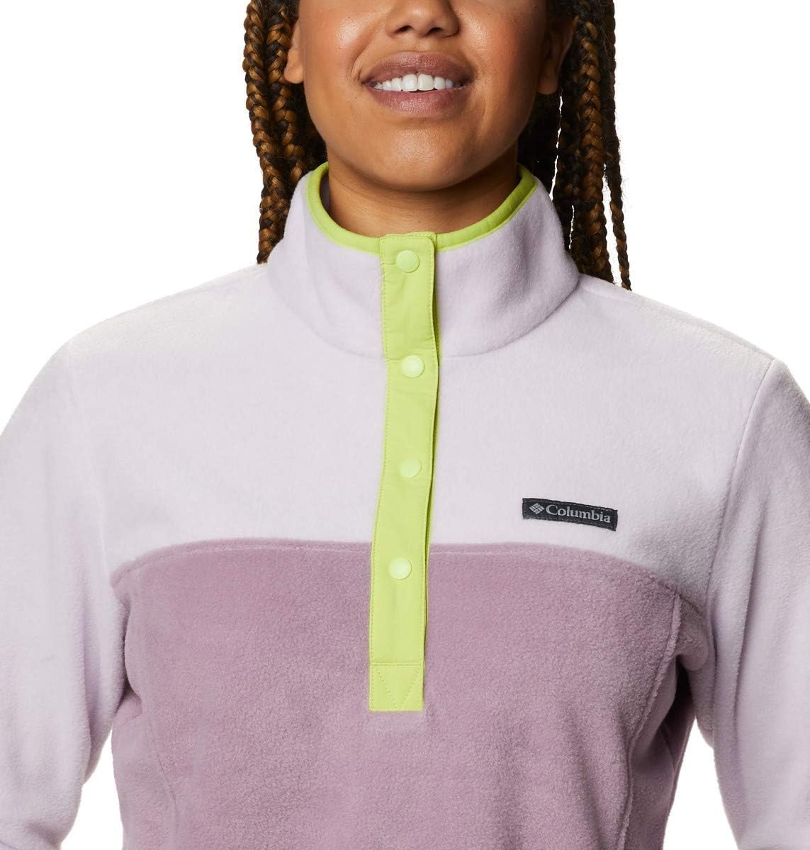 image:imageColumbia Benton Springs 12 Snap Pull Over II Fleece Pullover fr DamenPale LilacWinter Mauve