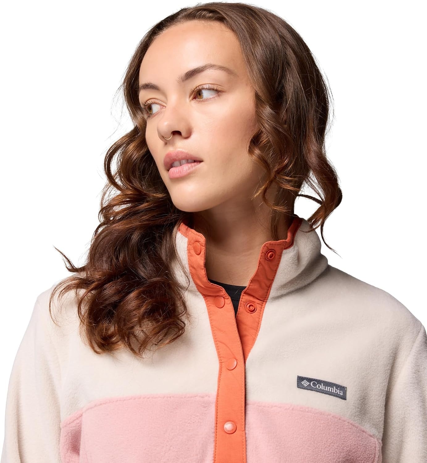 image:imageColumbia Benton Springs 12 Snap Pull Over II Fleece Pullover fr DamenRadiergummi Pink Dark Stone Toskana