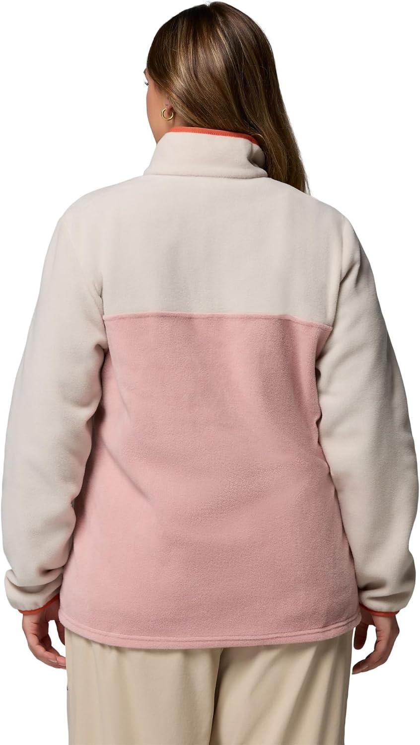 image:imageColumbia Benton Springs 12 Snap Pull Over II Fleece Pullover fr DamenRadiergummi Pink Dark Stone Toskana