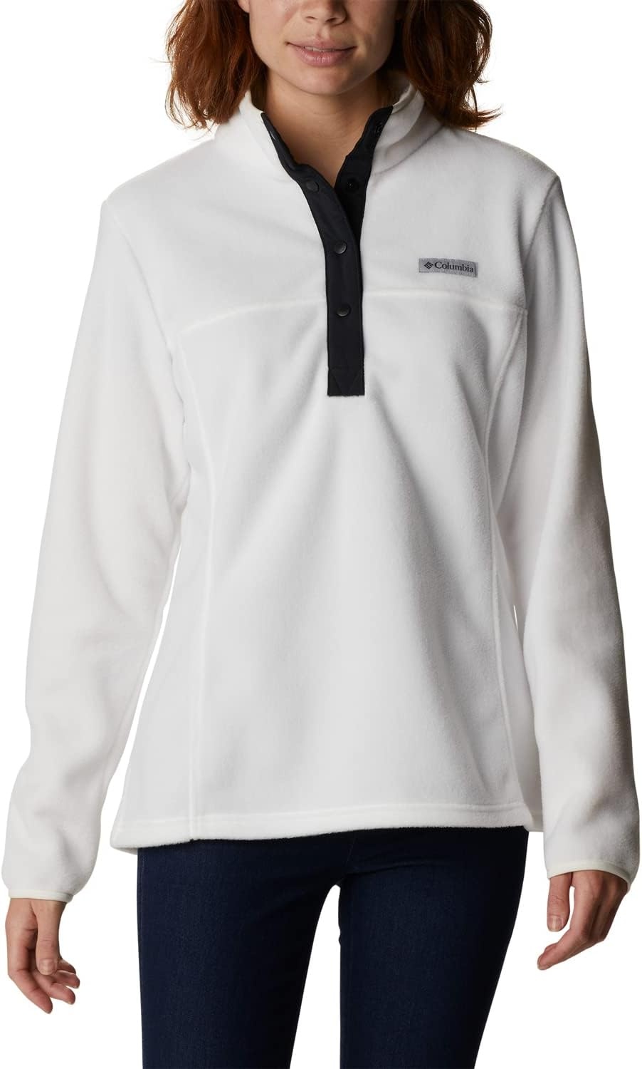 image:imageColumbia Benton Springs 12 Snap Pull Over II Fleece Pullover fr DamenSea SaltBlack