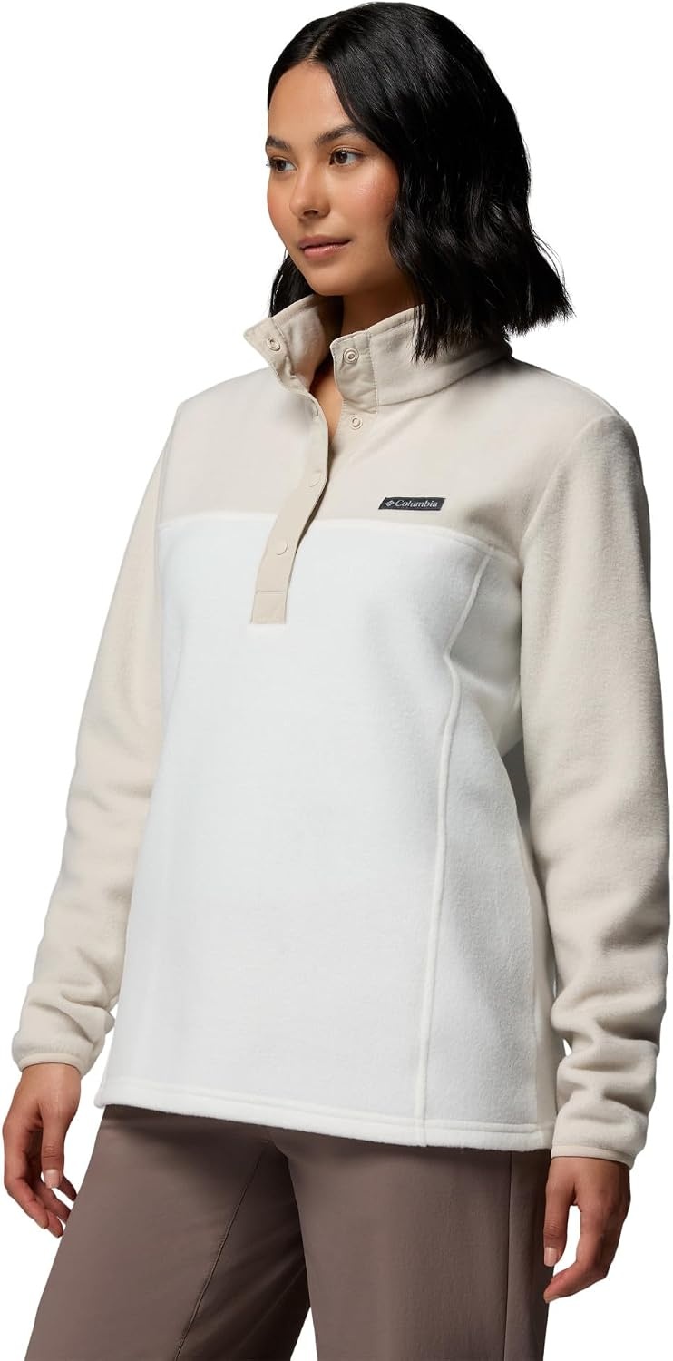 image:imageColumbia Benton Springs 12 Snap Pull Over II Fleece Pullover fr DamenSea SaltDark Stone