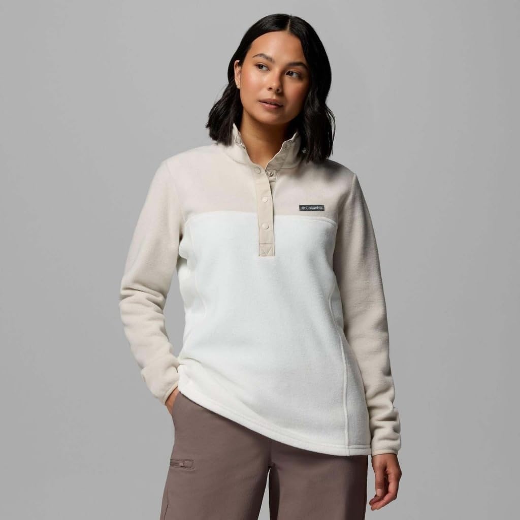 image:imageColumbia Benton Springs 12 Snap Pull Over II Fleece Pullover fr DamenSea SaltDark Stone