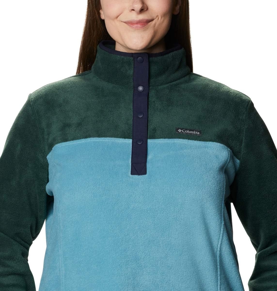 image:imageColumbia Benton Springs 12 Snap Pull Over II Fleece Pullover fr DamenSpruceCanyon Blue