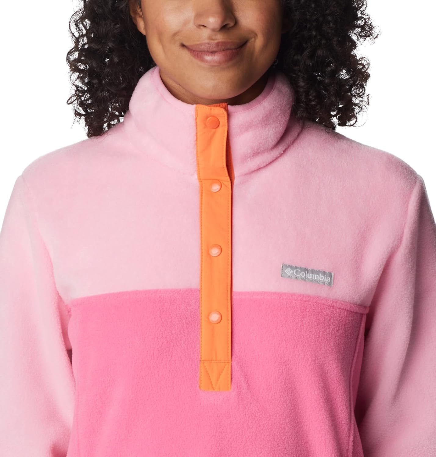 image:imageColumbia Benton Springs 12 Snap Pull Over II Fleece Pullover fr DamenWild GeraniumWild Rose