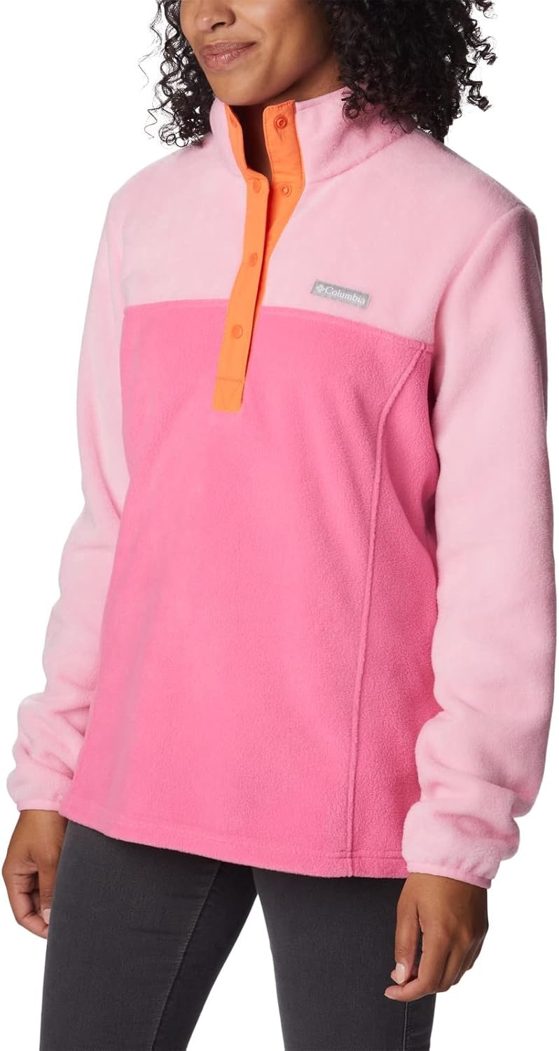 image:imageColumbia Benton Springs 12 Snap Pull Over II Fleece Pullover fr DamenWilde GeranieWildrose