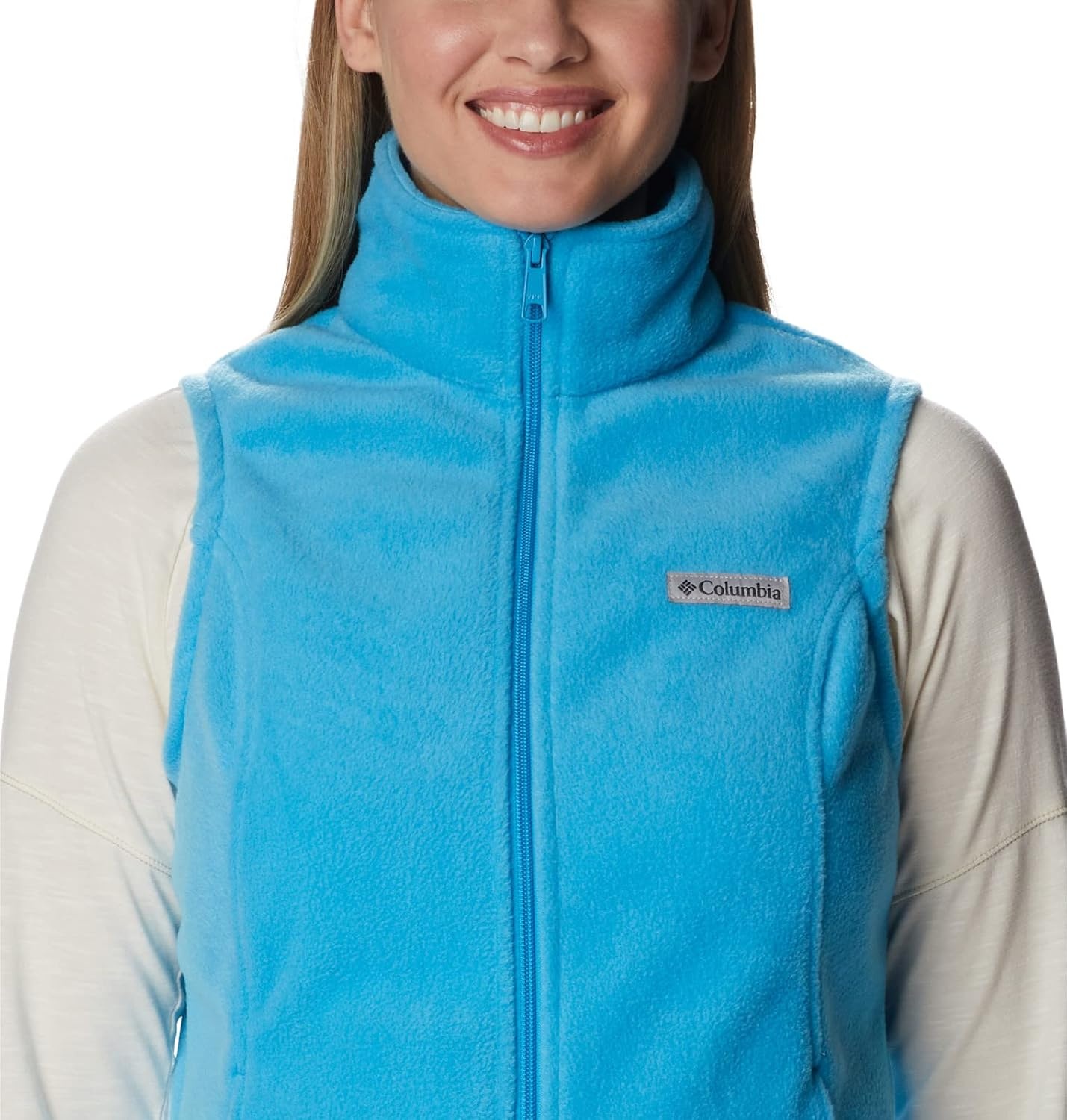 image:imageColumbia Benton Springs Vest Fleeceweste fr DamenBlue Chill